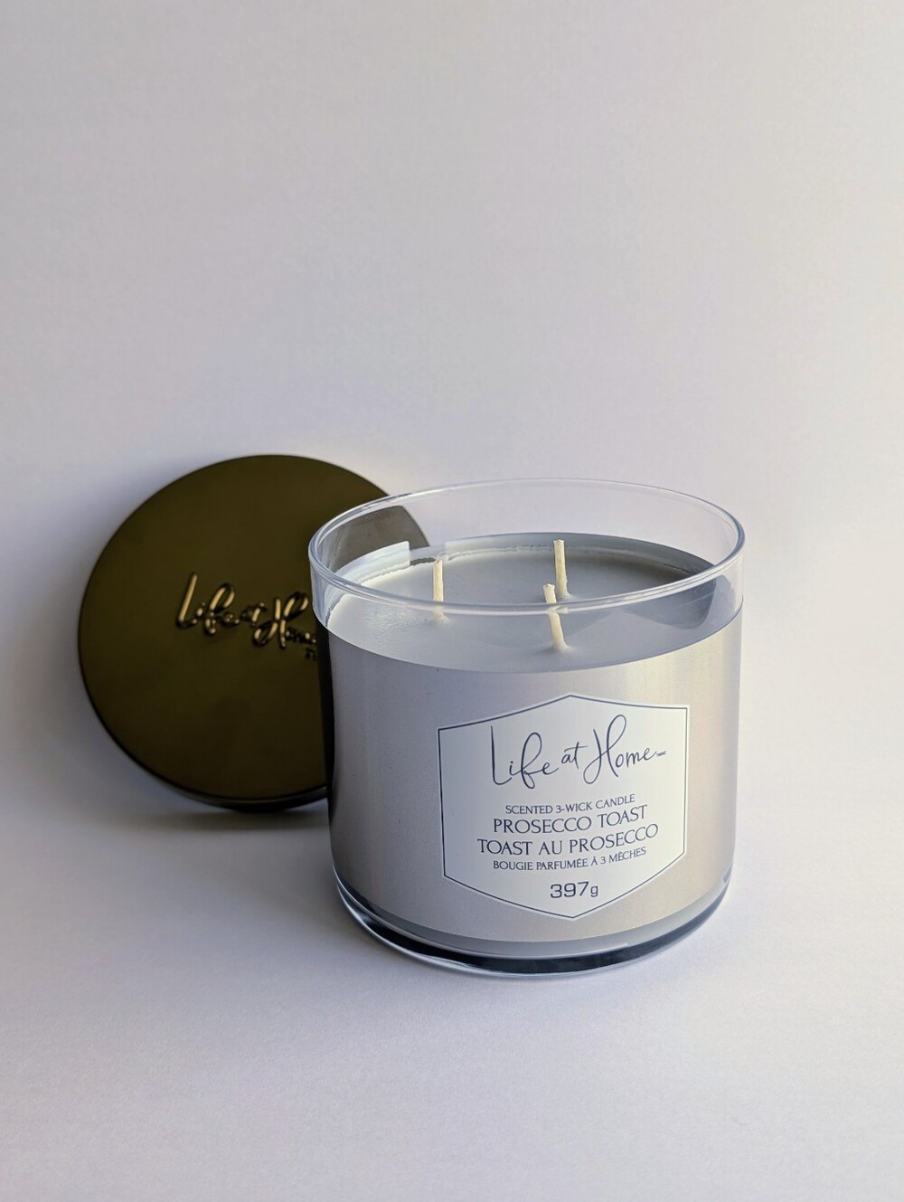 [2/$22] 3-Wick Prosecco Toast Candle | Life At Home | New |